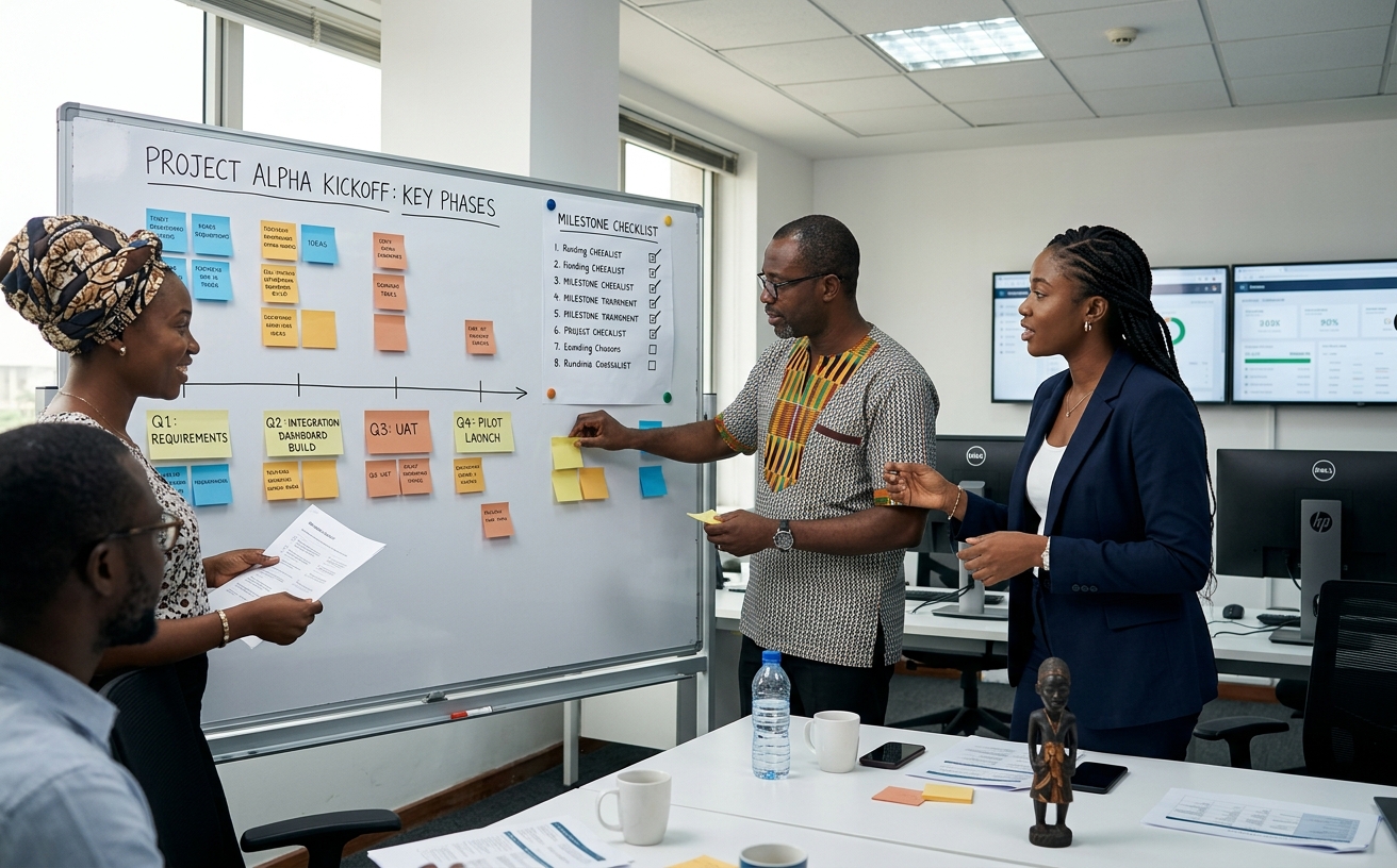 Project planning and team alignment workshop